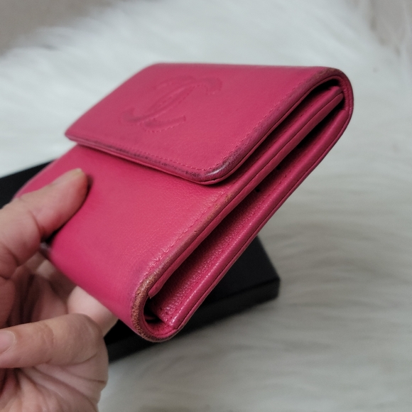 100% Authentic CHANEL CC logo leather wallet - Picture 12 of 13
